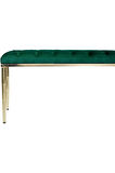 Bella Gold Bench Kapitoneli Chester Model Yeşil Puf