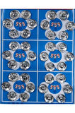 Çıt Çıt 2 No (12 Mm) 36'lı Paket Gümüş Renk