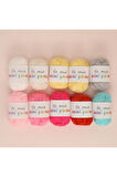 La Mia Mini Yarns 10'lu Paket 10gr Renkli Punch Amigurumi Ipi