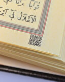 Ahşap Kutulu Nakış İşlemeli Besmele-i Şerifli Kuran-ı Kerim Seti (Hafız Boy)