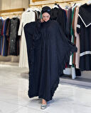 Şifon Fırfır Detaylı Dantel Elbise