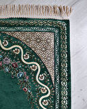 Çeyizlik Hediyelik Seccade Set – Astarlı Kadife Seccade, Eşarp, Kristal Tesbih, Erkek Tesbihi, Takke ve Esanslı Özel Kutulu Lüks Hediye