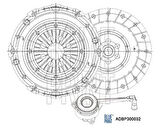 Blue Print ADBP300032 Debriyaj Seti (Baskı Balata Rulman) Golf V VI Jetta III Passat Scirocco Octavia Leon Toledo III A1 A3 TT 2.0TFSI 03- 022141015R