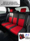 Dacia Sandero 2007–2012 Aracınıza Uyumlu Arkalı Önlü Takım Tay Tüyü Deri Oto Kılıfı - Balat Serisi