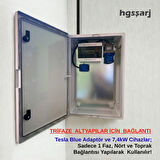 Hgsşarj "BluePan" 7,4kW Elektrikli Araç Kombinasyon Panosu, 3x32A VIKO Sigorta Grubu