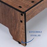 İki Basamaklı Tabure Kaymaz Alt Yüzeyli Yatak Taburesi Mutfak, Banyo Ahşap Merdiven
