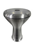 Darbuka Düz Mat Gri Renk Tam Profesyonel Döküm Üst Kalite Beyaz Film