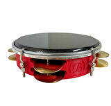 Fasıl Tefi Profesyonel Carbon Kırmızı Renk Kasnak Siyah Film