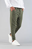 Erkek Pantolon Beli Lastikli  Slim Fit Esnek Likralı Basic Pamuklu Jogger