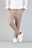Erkek Pantolon Beli Lastikli  Slim Fit Esnek Likralı Basic Pamuklu Jogger