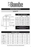 Slim Fit Dar Kalıp Erkek Kot Gömlek Kiremit