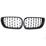 3 SERISI 2002-2004 E46 IÇIN UYUMLU DIAMOND PANJUR (BÖBREK)  PIANO BLACK  ÇERÇEVE