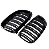 3 SERISI E92 2006-2009 IÇIN UYUMLU M3 GÖRÜNÜM PANJUR (CIFT CIZGI BÖBREK) PIANO BLACK