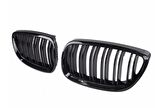 3 SERISI E92 2006-2009 IÇIN UYUMLU M3 GÖRÜNÜM PANJUR (CIFT CIZGI BÖBREK) PIANO BLACK