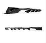 3 SERISI F30 2012-2018 IÇIN UYUMLU M DIFÜZÖR ÇIFT ÇIKIS KALIN - PIANO BLACK