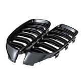 4 SERISI F32 2013-2019 IÇIN UYUMLU M4 PANJUR (CIFT CIZGI BÖBREK) PIANO BLACK