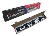  TrophyBars Kilitlenebilir (130 cm) Gri Ara Atkı - Toyota Rav 4 (XA10) (1994-2000) SUV ile Uyumlu Tavan Barı