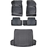 Mercedes C Serisi W204 Plastikli Bagaj 2007-2014 3D Araca Özel Paspas ve Bagaj Havuzu Set