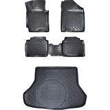 Audi A1 Sportback 2018 Sonrası (Üst) 3D Araca Özel Paspas ve Bagaj Havuzu Set