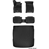 Audi Q8 Sportback E-Tron 2024 Sonrası 3D Araca Özel Paspas ve Bagaj Havuzu Set