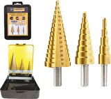 MEŞEM 6160 KADEMELİ MATKAP UCU SETİ 3 LÜ SET