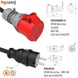 Dönüştürücü Adaptör. 380V 32A Güç Kaynaklı Elektrikli Araç MOBİL Şarj Cihazını 220V dönüştürür.