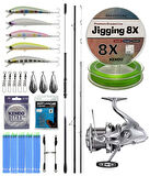 YekOutdoor Surf Seti Shimano Kamış Beastmaster K Surf Hybrid 4,50m 225g 3pc K-type DPS&Shimano Makina Ultegra 14000 XSE