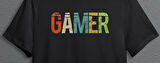 BUMETA Gamer Oyuncu Yazılı Unisex Tişört T-Shirt