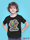 Bumeta Minecraft Alex Steve Karakter Characters Oyun Game Çocuk Tişört T-shirt