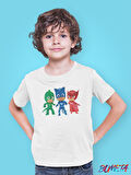 Bumeta Pijimaske Piji maske Catboy Gekko Owlett All Karakter Characters Çocuk Tişört T-shirt