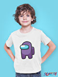 Bumeta Mini Imposter Mor Mürettebat AMONG US Çocuk Tişört T-shirt