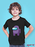 Bumeta Mini Imposter Mor Mürettebat AMONG US Çocuk Tişört T-shirt