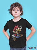 Bumeta Mario Super Mario Ateri Kaset Game Çocuk Tişört T-shirt