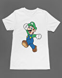 Bumeta Super Mario Luigi Unisex Tişört T-Shirt