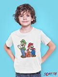 Bumeta Super Mario Lugi Ateri Game Çocuk Tişört T-shirt