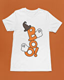 Bumeta Cadılar Bayramına Özel BOO Halloween Unisex Tişört T-Shirt