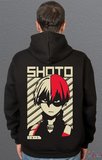Bumeta Anime Stil Shoto Todoroki Baskılı Sweetshirt Unisex Kapüşonlu Hoodie