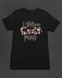 Bumeta Christmas Santa Paws Köpek Baskılı Unisex Tişört T-Shirt