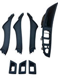 İÇ KAPI KOLU SETİ 7 PARÇA SİYAH / BMW F10-F10 LCI / BMW279101-51417225861