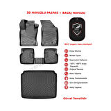 Peugeot 3008 2024 Sonrası Hybrid (Üst) 3D Araca Özel Paspas ve Bagaj Havuzu Set Bmy