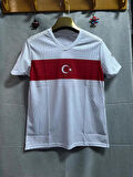 Bite Nose Türkiye Beyaz Milli Takım Yetişkin T-Shirt Halısaha Forması
