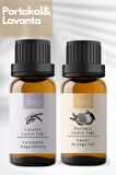 2li Avantajlı Set Portakal & Lavanta Saf Aromaterapi Uçucu Yağı  10 ml + 10 ml