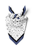 E9 Kadın Yıldız Desenli 50x50 Bandana HYL DG01117-22