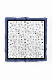 E9 Kadın Yıldız Desenli 50x50 Bandana HYL DG01117-22