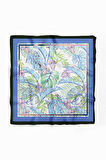 A100 Kadın Yeşil Yaprak Desenli 50x50 Bandana HYL DG01349-22