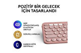 Logitech Pebble Keys 2 K380s Bluetooth Klavye -920-011861 + Logitech M350s Pebble 2 Kablosuz Sessiz Mouse-910-007014