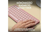 Logitech Pebble Keys 2 K380s Bluetooth Klavye -920-011861 + Logitech M350s Pebble 2 Kablosuz Sessiz Mouse-910-007014