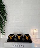 Dekoratif Ürün Geyikli Yılbaşı Temalı Tealight Mumluk Büst Biblo