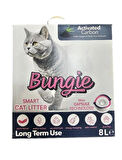 BUNGİE AKILLI KEDİ KUMU AKTİF KARBONLU HIZLI TOPAKLANAN TOZSUZ ULTRA HAFİF 8 LT x 3 ADET