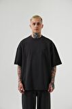 0 Yaka Oversize Basic Erkek T-Shirt